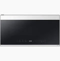 Samsung - 30 in. 2.1 Cu. Ft. BESPOKE Smart Over-the-Range Microwave with Sensor Cook, Wi-Fi & Auto Connectivity - White Glass - ME21DB630012AA