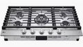 LG - 30 in. Built-In Gas Cooktop with 5 Burners, UltraHeat 20K BTU & EasyClean - Stainless Steel - CBGJ3023S