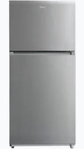Midea - 30 in. 20.5 Cu. Ft. Garage-Ready Top-Freezer Refrigerator with Reversible Door & Humidity-Controlled Crispers - Stainless Steel - MRT21D3BST