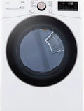 LG - 7.4 Cu. Ft. Smart Electric Dryer with TurboSteam® and Built-In Intelligence - White - DLEX4000W