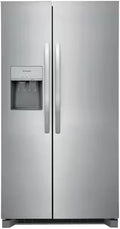 Frigidaire - 25.6 Cu. Ft. Standard-Depth Side-by-Side Refrigerator with EvenTemp Cooling, External Water & Ice Dispenser - Stainless Steel - FRSS2623ASN