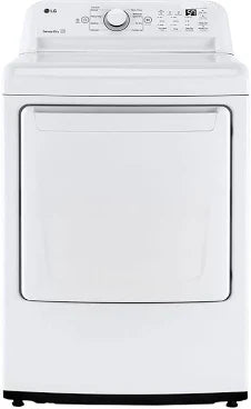 LG - 7.3 Cu. Ft. Ultra Large Capacity Electric Dryer with Sensor Dry, FlowSense® & Lint Filter Indicators - White - DLE7000W