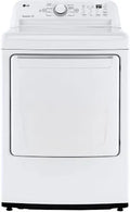 LG - 7.3 Cu. Ft. Ultra Large Capacity Electric Dryer with Sensor Dry, FlowSense® & Lint Filter Indicators - White - DLE7000W