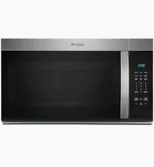 Whirlpool - 30 in. 1.7 Cu. Ft. Over-the-Range Microwave with 1,000 Watts, 300 CFM Ventilation & Express Cooking - Stainless Steel - WMMS3130RS