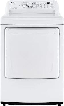LG - 7.3 Cu. Ft. Ultra Large Capacity Rear-Control Gas Dryer with Sensor Dry, FlowSense™ & Wrinkle Care - White - DLG7001W