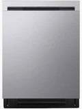 LG - 24 in. Front Control Built-In Dishwasher with SenseClean™, Dynamic Dry™ & NeveRust® Stainless Steel Tub - Stainless Steel Look - LDFC2423V