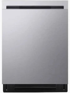 LG - 24 in. Front Control Built-In Dishwasher with SenseClean™, Dynamic Dry™ & NeveRust® Stainless Steel Tub - Stainless Steel Look - LDFC2423V