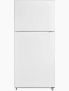 Mora - 30 in. 18 Cu. Ft. Top-Freezer Refrigerator with Glass Shelves & Reversible Doors - White - MRT180N6AWD