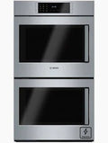 Bosch - Benchmark Series 30 in. 9.2 Cu. Ft. Built-In Double Electric Wall Oven with True European Convection - Stainless Steel - HBLP651LUC