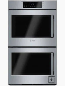Bosch - Benchmark Series 30 in. 9.2 Cu. Ft. Built-In Double Electric Wall Oven with True European Convection - Stainless Steel - HBLP651LUC