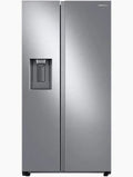 Samsung - 36 in. 22 Cu. Ft. Counter-Depth Side-by-Side Smart Refrigerator with All-Around Cooling, Ice & Water Dispenser - Stainless Steel - RS22T5201SR