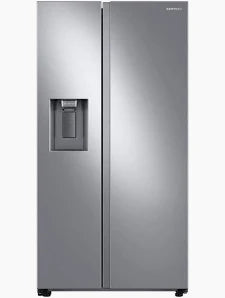 Samsung - 36 in. 22 Cu. Ft. Counter-Depth Side-by-Side Smart Refrigerator with All-Around Cooling, Ice & Water Dispenser - Stainless Steel - RS22T5201SR