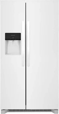 Frigidaire - 25.6 Cu. Ft. Standard-Depth Side-by-Side Refrigerator with EvenTemp Cooling, External Water & Ice Dispenser, PurePour Water Filter & Fresh Storage Crispers - White - FRSS2623AWG