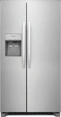 Frigidaire - 36 in. 25.6 Cu. Ft. Side-by-Side Refrigerator with EvenTemp Cooling, External Ice & Water Dispenser - Stainless Steel - FRSS2623ASN