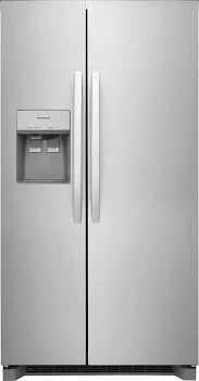 Frigidaire - 36 in. 25.6 Cu. Ft. Side-by-Side Refrigerator with EvenTemp Cooling, External Ice & Water Dispenser - Stainless Steel - FRSS2623ASN