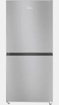 Midea - 23 Cu. Ft. Counter-Depth Bottom-Freezer Refrigerator with Built-In Ice Maker, Reversible Door & Pantry Drawer - Stainless Steel - MRB23D5AST