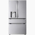 LG - 36 in. 29 Cu. Ft. Smart Standard-Depth MAX 4-Door French Door Refrigerator with Full-Convert Drawer & Dual Ice Maker - PrintProof Stainless Steel - LF29S8330S/01