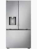 LG - 36 in. 24 Cu. Ft. Counter-Depth MAX 3-Door French Door Refrigerator with Dual Ice Makers & Craft Ice - PrintProof Stainless Steel - LF24Z6530S