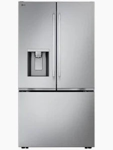 LG - 36 in. 24 Cu. Ft. Counter-Depth MAX 3-Door French Door Refrigerator with Dual Ice Makers & Craft Ice - PrintProof Stainless Steel - LF24Z6530S
