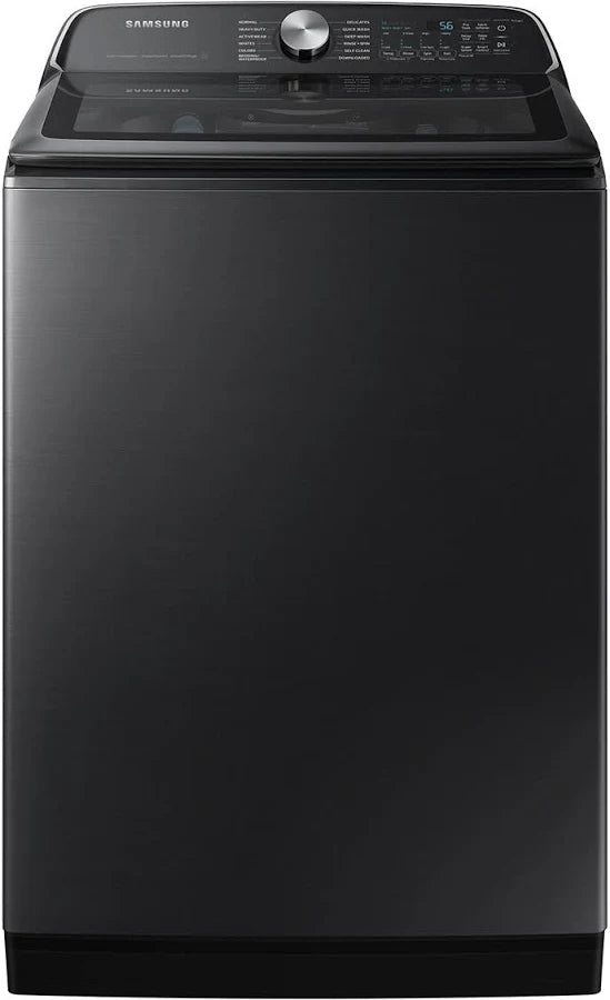 Samsung - 7.4 Cu. Ft. Smart Gas Dryer with Steam Sanitize+, Sensor Dry, Wi-Fi & Reversible Door - Brushed Black - DVG55CG7100V