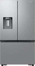 Samsung - 36 in. Wide 31 Cu. Ft. Mega Capacity 3-Door French Door Refrigerator with External Water & Ice Dispenser - Fingerprint-Resistant Stainless Steel - RF32CG5B10SR