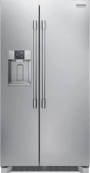 Frigidaire Professional - 36 in. 22.3 Cu. Ft. Counter-Depth Side-by-Side Refrigerator with CrispSeal Plus, EvenTemp Cooling & External Ice/Water Dispenser - Smudge-Proof Stainless Steel - PRSC2222AFB