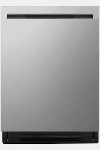 LG - 24" FlushFit Smart Top-Control Dishwasher with 1-Hour Wash & Dry, QuadWash Pro, TrueSteam & Dynamic Heat Dry - PrintProof Stainless Steel - LDNPH753S
