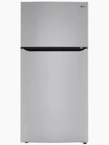 LG - 30 in. 20.2 Cu. Ft. Top-Freezer Refrigerator with Reversible Door - Platinum Silver - LTCS20020V