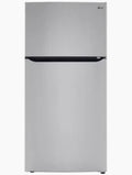 LG - 30 in. 20.2 Cu. Ft. Top-Freezer Refrigerator with Reversible Door - Platinum Silver - LTCS20020V