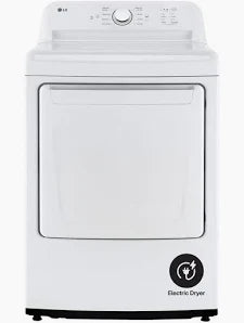 LG - 27 in. 7.3 Cu. Ft. Front Load Electric Dryer with Sensor Dry - White - DLE7000W